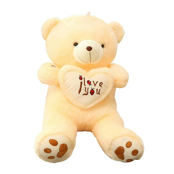 Cute Lovely I Love You Pattern Glow Light Up Soft Plush Bear Stuffed Toy Gift