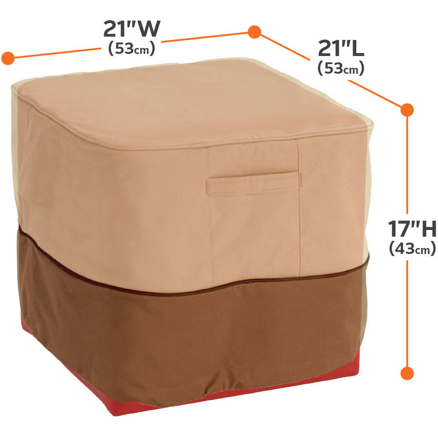 Classic Accessories Veranda™ Square Patio Ottoman/Side Table Cover - Durable and Water Resistant Outdoor Furniture Cover, Small (70972) - image 3 of 11