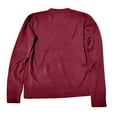 thumbnail image 4 of Crew Neck Long Sleeve Soft Pullover Sweater Women's Sweater Watermelon Red L, 4 of 4