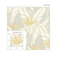 thumbnail image 5 of Stacy Garcia Home  Birds of Paradise Peel and Stick Wallpaper 20.5 in. W x 18 ft. L - Grey & Metallic Gold, 5 of 7