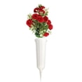 thumbnail image 2 of 1PC Artificial Cemetery Flowers with Vase,Grave Memorial Flowers,Artificial Rose Bouquet Decoration for Cemetery Headstones Gravesites, 2 of 9