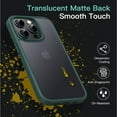 thumbnail image 2 of JETech Matte Case for iPhone 12 Pro Max 6.7-Inch, Shockproof Military Grade Drop Protection, Frosted Translucent Back Phone Cover, Anti-Fingerprint (Dark Green), 2 of 6