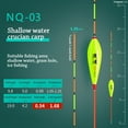 thumbnail image 5 of 2pcs Eye-catching Sensitivity Winter Durable Short Crucian Carp Bobber Float Plastic Fishing Floats 04, 5 of 8