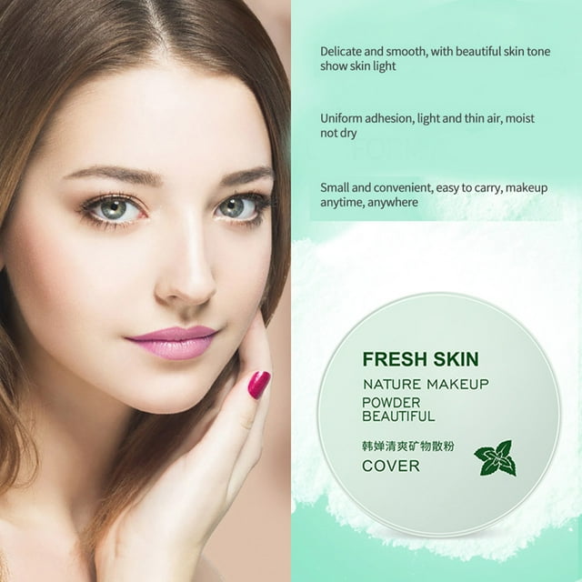 Flmtop Fond de Teint Cosmétique Rafraîchissant Translucide Finition Poudre Libre Maquillage pour le Visage