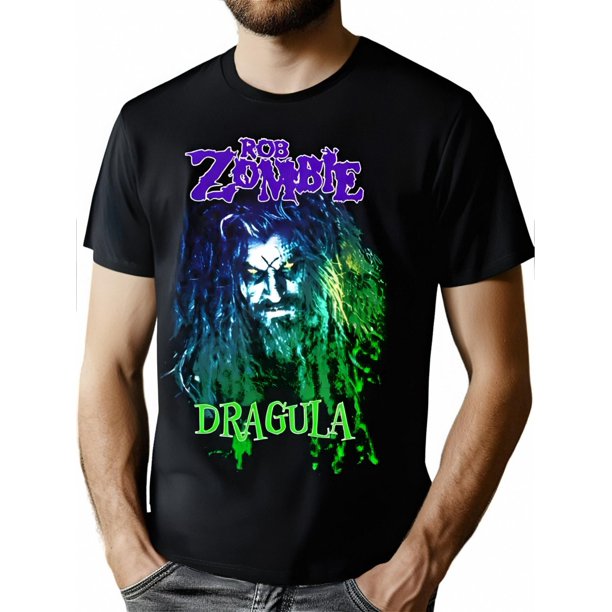 Camiseta de Rob Zombie Drácula. Camiseta de manga corta de algodón puro con cuello redondo y estampado exquisito. Camiseta con estampado moderno. Camiseta estampada. Camiseta de algodón puro de alta g