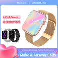 thumbnail image 2 of 2023 hombres mujeres reloj inteligente NFC puerta acceso desbloquear Smartwatch Bluetooth llamada Fitness pulsera reloj personalizado cara carga inalámbrica Tan Jianjun  unisex, 2 of 2
