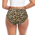 thumbnail image 3 of Womens Underwear golden leopard trendy Cuteness No Show Seamless Underwear for Women, Soft Stretch Women's Panties, Hipster Ladies Panties Bikini Underwear Briefs, 3 of 6