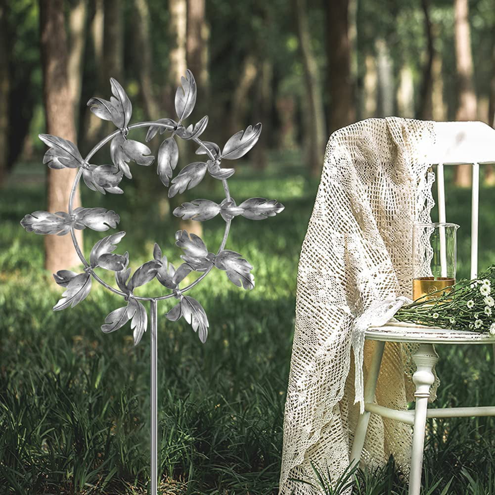 Garden Wind Spinner Yard Decor Outdoor Kinetic Metal Art Windmill Sculpture NEW* 