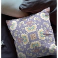thumbnail image 2 of Divine Flowers Throw Pillow in Purple 18x18, 2 of 4