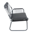 thumbnail image 5 of GDF Studio Ava Outdoor Rope and Steel Club Chairs with Cushion, Set of 2, Gray and White, 5 of 6