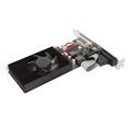 thumbnail image 1 of Carte Graphique, Support DirectX 11 2 Go DDR3 PCI Express X16 3.0 Carte Graphique Intégrée Interface Multimédia HD 64bit avec 2 Supports pour Bureau, 1 of 7