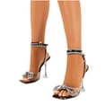 thumbnail image 2 of Zapatos de mujer Sandalias de hebilla de lazo de banquete de moda de tacón alto de mujer de color sólido Wmkox8yii shjk5621, 2 of 9