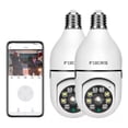 thumbnail image 1 of 2pcs Cámara De Seguridad Wifi De 360° Visión Nocturna Alarma, 1 of 8