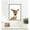 Sylvie Walnut, variant on Kate and Laurel Framed Canvas Wall Art Print Deer with Flowers by Madeline Jeppesen, 18 x 24 Sylvie Natural Frame, Rustic Farmhouse, Animal Art for Wall Decor