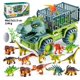 thumbnail image 1 of Juego de camión de transporte de dinosaurios, juguete para niños de 3 a 5 años, coche de tiranosaurio de juguete 3 4 5 6 7 + 8 años, regalo para niños y niñas., 1 of 7