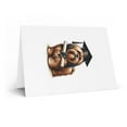 thumbnail image 2 of DistinctInk Greeting Card / Note Card - Lhasa Apso Graduation - PACK of 3, 2 of 7
