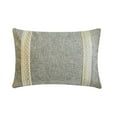 thumbnail image 1 of Funda de almohada lumbar decorativa HomeCentric, gris, 30 x 40 cm (12 x 16 pulgadas), con encaje de yute y perlas. Funda de almohada rectangular hecha a mano para sofá, cama, patio y exterior. Color, 1 of 8
