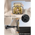 thumbnail image 4 of JIMTAB Baby Car Mirror for Backseat - [2025 Safest Triangle Hook Clip] Acrylic Car Seat Mirror for Rear Facing, 360° Rotation & Wide Clear View, 3S Quick Install, Newborn Baby Essentials Accessories, 4 of 7