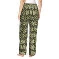 thumbnail image 3 of Uemuo Green Snake Pattern Women's Wide Leg Palazzo Lounge Pants with Pockets Light Weight Loose Comfy Casual Pajama Pants-Medium, 3 of 9