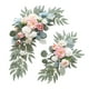 thumbnail image 2 of 2x Arco de boda con flores, letrero de bienvenida, decoración, arreglo floral, guirnalda de fondo, guirnalda de flores artificiales para aniversario Azul Rosa, 2 of 8