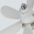 thumbnail image 2 of Toystoory Blanco gran área de barlovento LED Control remoto ventilador con cabezal móvil disipación de calor fuerte y rápida Electrodomésticos 30W, 2 of 6