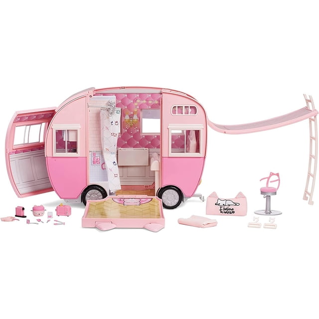 Na! Na! Na! Surprise Caravana Kitty-Cat - Caravana Rosa con Orejas y Cola de Gato Na! Na! Na! Surprise 1