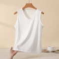 thumbnail image 6 of Gytharion Pj Tank Tops for Women Plus Size Summer Solid Casual Sleepshirt Fashion Loose Sleeveless V-Neck Pajama Shirt Soft Comfy Modal Loungewear, 6 of 6