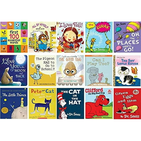 Mini Children's Story Book Edible Cake/Cupcake Toppers Cake 15 Books (Book 3) 1/4 Sheet Cake or Larger