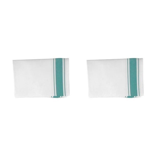 Yuarrent Paño de secado de vidrio Reutilizable Toalla colorida Hogar Cocina Hotel Bar Vajilla Utensilios de cocina Paños de limpieza Verde 2piezas
