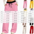 thumbnail image 3 of CAUYDY Kids Girls Wide Leg Sweatpants School Girl's High Waisted Baggy Pants Casual Athletic Joggers Sweat Pants Sizes 6-7 Years, 3 of 4