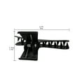 thumbnail image 2 of Hairdressing Area Butterfly Clip Duckbill Clip Plastic Hair Clip Hairdressing Tool Black Hanging Hooks, 12Pcs Hair Styling Partition Butterfly Clip Hooks, Black, 2 of 7
