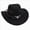 A10-Black, variant on Toddler Cowboy Hat, Felt Cowboy Hats for 1-15, Western Cowgirl Costume for Kids, Boy and Girl Khaki 3-8 Years