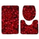 thumbnail image 3 of Juego de alfombrillas de baño de espuma para el Día de San Valentín. Incluye 3 piezas: alfombrilla para inodoro, suave, cómoda, absorbente, antideslizante, gruesa, lavable a máquina y de fácil secado., 3 of 7