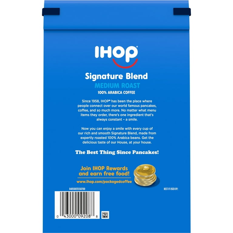 IHOP Medium Roast Signature Blend Ground Coffee, 20 oz Bag