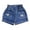 Blue-13, variant on Ugoldhm Toddler Girls Denim Shorts - Elastic High Waist Casual Summer Bottoms for 1-8 Years