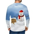 thumbnail image 4 of Mens Short Sleeve Pullover 3D SnowMens Print Realistic Print T-Shirt, 4 of 7