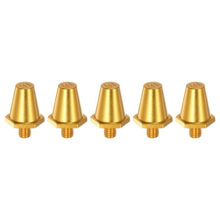 

Track Spikes 15mm Aluminum Lightweight for Soccer Shoes Golden 5 Pieces