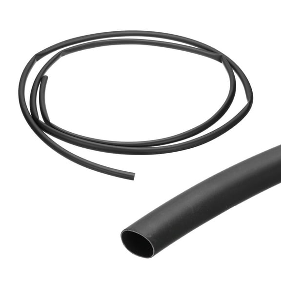 Uxcell 3/8" Heat Shrink Tubing 3:1 Waterproof Adhesive Marine Grade Heat Shrink Wrap Tube for Wires 8ft Black