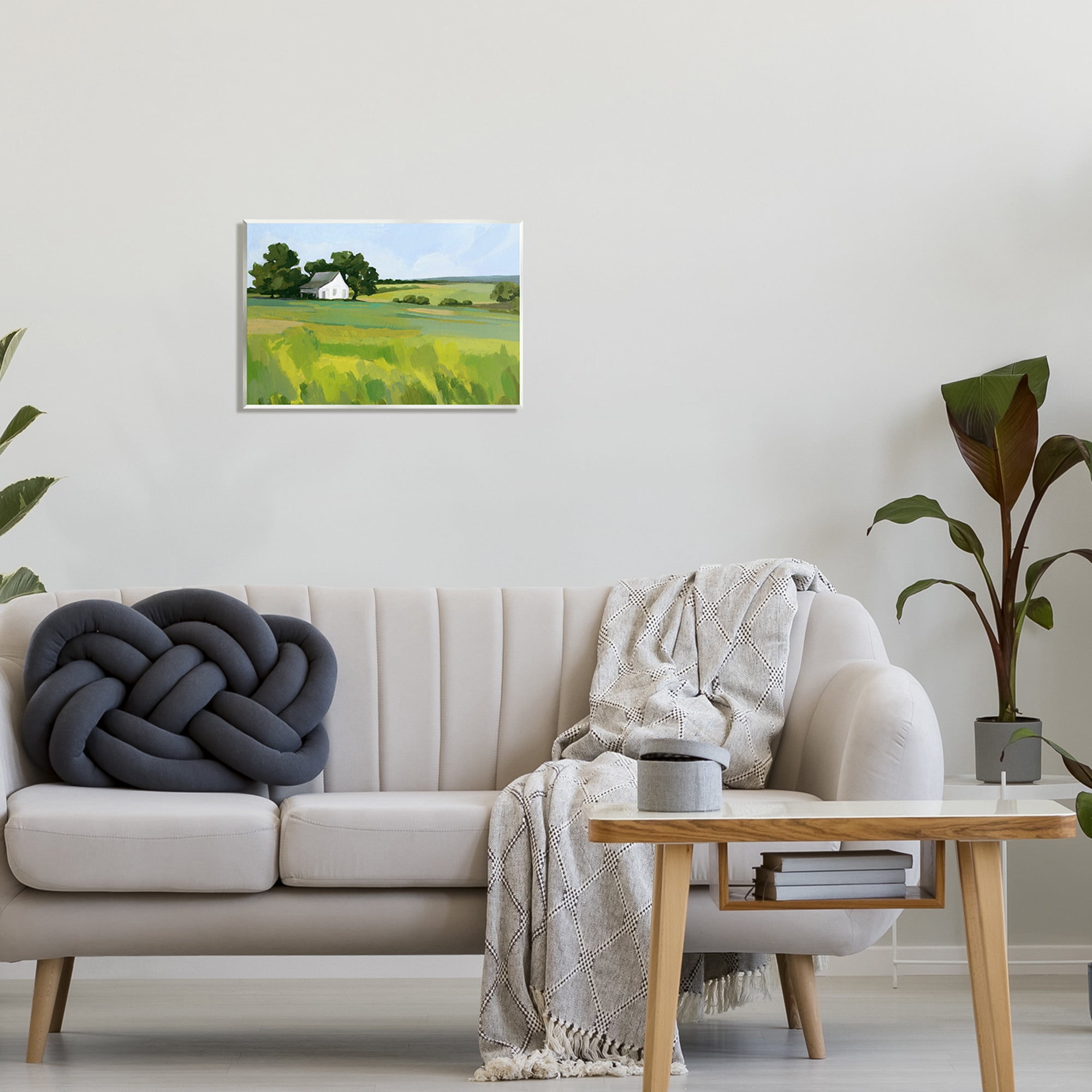 Stupell Rural Barn Abstract Scenery Landscape Painting Wall Plaque Unframed Art Print Wall Art