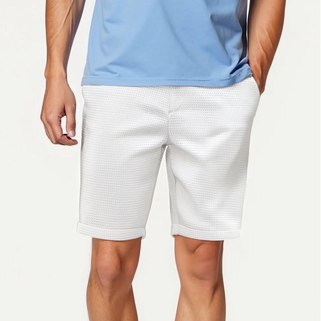 pstuiky Pantalones cortos para hombre, Pantalones cortos de traje para hombre, pantalones cortos atractivos para hombre, pantalones cortos deportivos casuales de verano de color sólido.