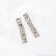 thumbnail image 2 of Pendientes largos con borlas para mujer, aretes colgantes, joyería (plata), 2 of 2
