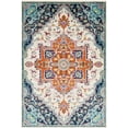thumbnail image 3 of Mark&Day Area Rugs, 5x8 Metz Traditional Bright Orange Area Rug, Orange Blue White Carpet for Living Room, Bedroom or Kitchen (5'3" x 7'9"), 3 of 10