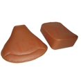 thumbnail image 2 of Vespa Front & Rear Seat Tan Faux Leather Without Frame PX 150 VBB VBA Supper, 2 of 5