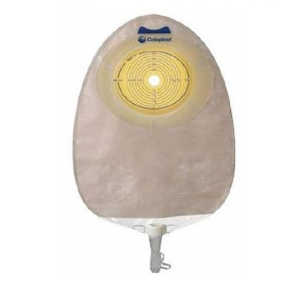 SenSura One-Piece System Urostomy Pouch, 10-3/8 Inch Length, Maxi, 3/8 to 3 Inch Stoma, Drainable, Flat, Pre-Cut, Transparent, 10 Count