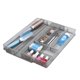 thumbnail image 4 of Honey-Can-Do KCH-02163 Organizador de cajones utilitarios expandible de 7 compartimentos de malla de acero plateado, 4 of 5