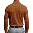 thumbnail image 4 of Men's Golf Polo Shirt Paint Splatter Print Short Sleeve Moisture Wicking Tee Casual Slim Fit Performance Sports Top, S, 4 of 4