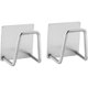 thumbnail image 1 of Juego de 2 soportes de esponja autoadhesivos para cocina, montaje sin taladrar, acero inoxidable, inoxidable e impermeable, plateado, 1 of 5