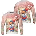 thumbnail image 3 of Happy Valentine’s Day Adorable Shiba Inu Puppy Holding Heart Balloon All Over Print 3D Sweatshirt Unisex Merch Shibas Dog Lovers Gifts Idea - 00030, 3 of 6