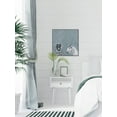 thumbnail image 3 of Black and White in Blue Floater Framed Painting Print on Canvas, 3 of 6