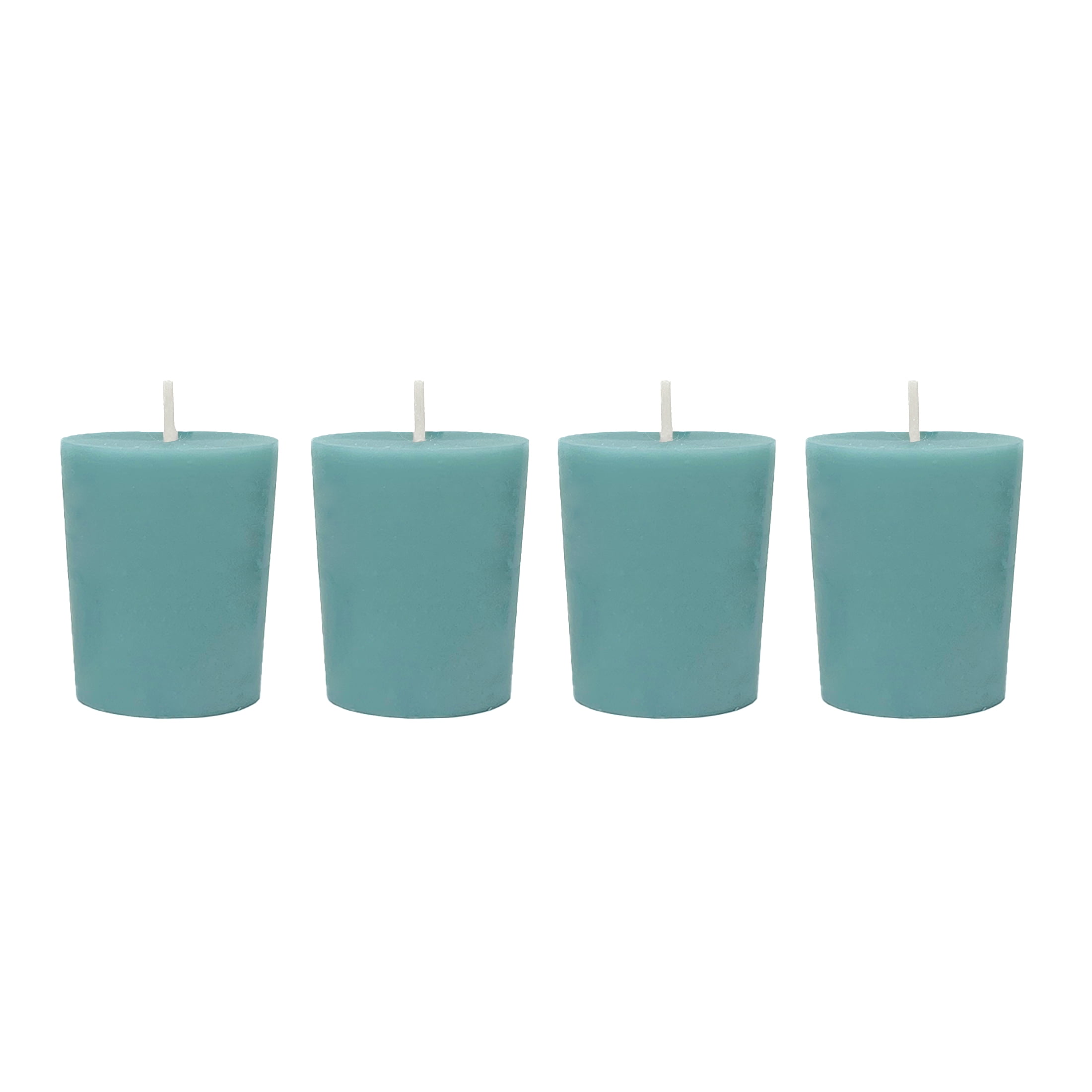 Mainstays Votive Candles, Unscented, Green, 4 Count